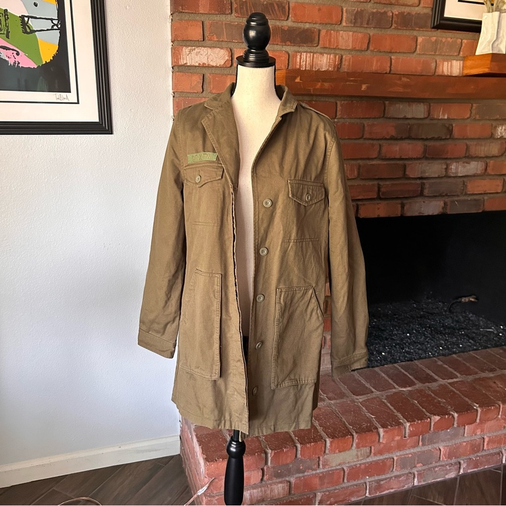Brixton Women’s Quardro Utility Jacket in Miltary Olive Sz L - Picture 5 of 13